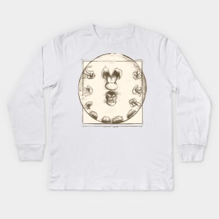 The Vitruvian (Ray)Man Kids Long Sleeve T-Shirt